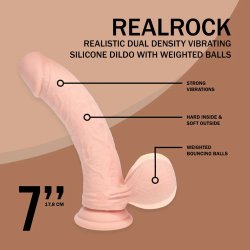 REALRÖCK Gekrümmter Dual Density Dildo mit...