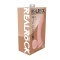 REALRÖCK Gekrümmter Dual Density Dildo mit Vibration 18 cm Beige