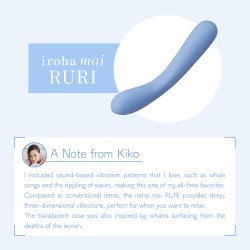 IROHA Mai Ruri Limited Edition Haptic Wave Vibrator Blau