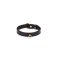 LIEBE SEELE Crocodile Noir Hals Fessel mit Leine aus Leder Schwarz / Altgold