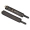 LIEBE SEELE Crocodile Noir: Handfessel aus Leder Schwarz/Gold