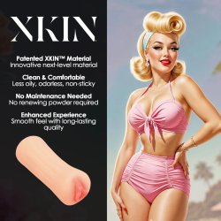 XKIN Pinup Dolls Sun Kissed Beach Babe Molly Blowtide Small Masturbator Beige