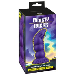 BEASTY COCKS Demon of Desire Dildo Ø 6,3 cm Lila