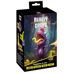 BEASTY COCKS Passion Plant Dildo Ø 5,5 cm Grün/Lila