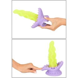 BEASTY COCKS Passion Plant Dildo Ø 5,5 cm Grün/Lila