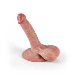 ZENN Dual Density Realistic Dick 18cm With Full Balls Beige