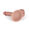 ZENN Dual Density Realistic Dick 18cm With Full Balls Beige
