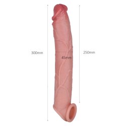 ZENN Realistic Penis Sleeve 30 cm aus Silikon