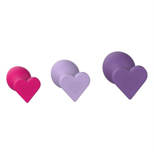 DREAM TOYS Love Signal Triple Heart Analplug 3er-Set
