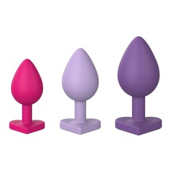DREAM TOYS Love Signal Triple Heart Analplug 3er-Set