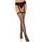 LEG AVENUE Fishnet Garter Belt Stockings Schwarz One Size