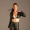 KYNX Matte PU Wetlook Chain Top Schwarz