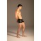 KYNX Matte PU Wetlook Zip Trunk Schwarz