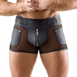 SVENJOYMENT Pants mit transparenten Netzeinsätzen...
