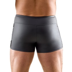 SVENJOYMENT Pants mit transparenten Netzeinsätzen Schwarz