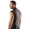 SVENJOYMENT Shirt im transparenten Streifen-Look Schwarz