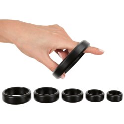 YOU 2 TOYS Penis- & Hodenring-Set 6-teilig Schwarz