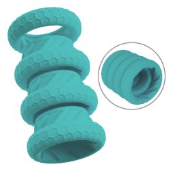 YOU 2 TOYS Penis- & Hodenring-Set 4-teilig Türkis