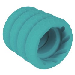YOU 2 TOYS Penis- & Hodenring-Set 4-teilig Türkis