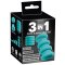 YOU 2 TOYS Penis- & Hodenring-Set 4-teilig Türkis