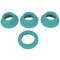 YOU 2 TOYS Penis- & Hodenring-Set 4-teilig Türkis