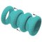 YOU 2 TOYS Penis- & Hodenring-Set 4-teilig Türkis