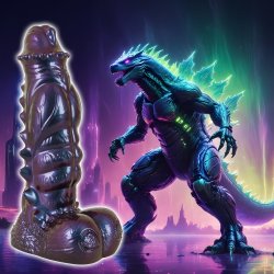 BEASTY COCKS Tech-Zilla Bang Dildo Ø 6 cm Violett