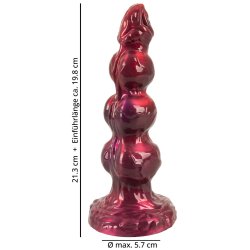 BEASTY COCKS Werewolf Willie Dildo Ø 5.7 cm Rot