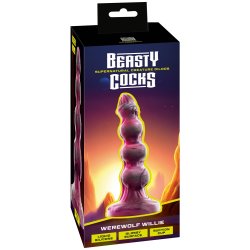 BEASTY COCKS Werewolf Willie Dildo Ø 5.7 cm Rot