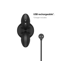 NEXUS Bendz Biegsamer Analplug mit Vibration & Fernbedienung Schwarz Small