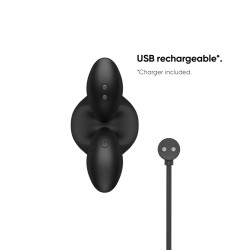 NEXUS Bendz Biegsamer Analplug mit Vibration & Fernbedienung Schwarz Medium