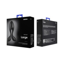 NEXUS Bendz Biegsamer Analplug mit Vibration & Fernbedienung Schwarz Large