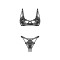 OBSESSIVE Luise Sublim Dessous-Set 2-teilig Schwarz