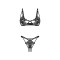 OBSESSIVE Luise Sublim Dessous-Set 2-teilig Schwarz