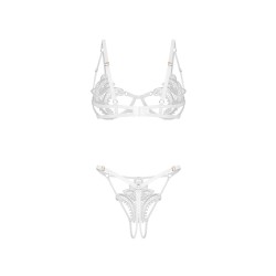 OBSESSIVE Luise Sublim Dessous-Set 2-teilig Weiss