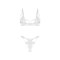 OBSESSIVE Luise Sublim Dessous-Set 2-teilig Weiss