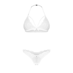 OBSESSIVE Weddya Dessous-Set 3-teilig Weiss