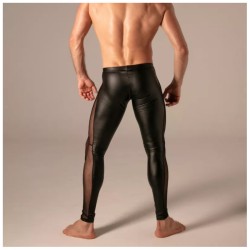 ABSOLU MALE Rebel Zip Legging Schwarz