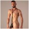 ABSOLU MALE Master Mini Thong Singlet Schwarz