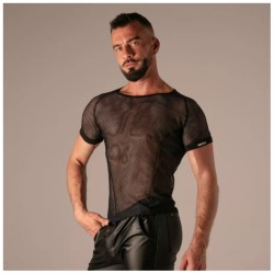 ABSOLU MALE Seduction Mesh T-Shirt Schwarz