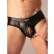ABSOLU MALE Master Ring Zip Brief Schwarz