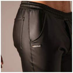 ABSOLU MALE Master Ring Zip Shorts Schwarz
