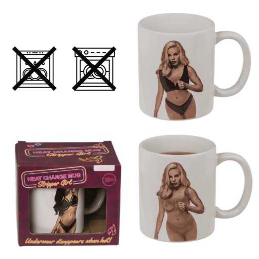 KINKY PLEASURE Heat Change Mug Stripper Girl Model 02