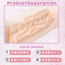 MAGIC EYES Specimen of Tactility Tsutsumi Masturbator mit Vagina-Öffnung aus TPE Beige