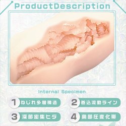 MAGIC EYES Specimen of Tactility Nejire Masturbator aus TPE Beige