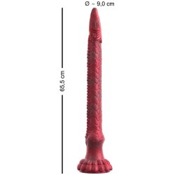 BEASTY COCKS The Enormous Eel Dildo Ø 9 cm Rot
