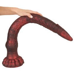 BEASTY COCKS The Enormous Eel Dildo Ø 9 cm Rot