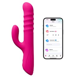 LOVENSE Velvo Rotating Beaded G-Spot & Clit Rabbit...