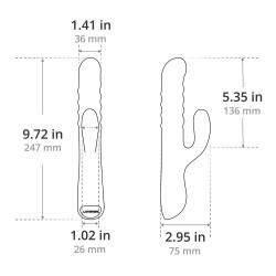 LOVENSE Velvo Rotating Beaded G-Spot & Clit Rabbit Vibrator mit App Steuerung
