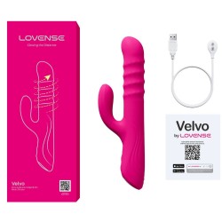 LOVENSE Velvo Rotating Beaded G-Spot & Clit Rabbit Vibrator mit App Steuerung